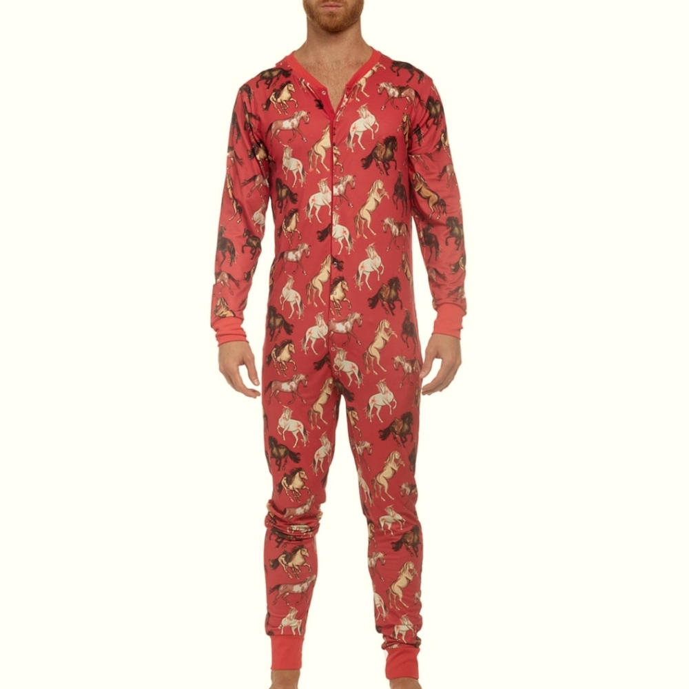 Skull & Bones - NWT - Red Stallions Onesie/Unionsuit.